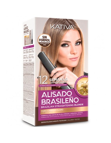 Kit Alisado Brasileño Cabellos Rubios