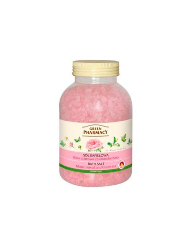 Sal de Baño Rosa Mosqueta y Te Verde