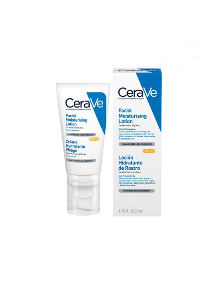 Loción Hidratante Facial de Día con Protección Solar SPF 25