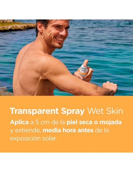 Fotoprotector Transparent Spray Wet Skin SPF 50+