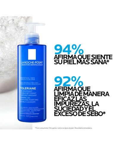 Toleriane Gel Espumoso Doble Limpiador