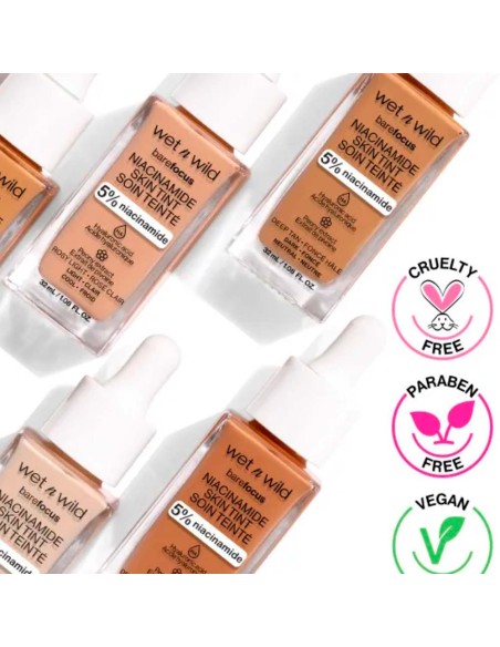 Base de maquillaje Bare Focus Niacinamide Skin Tint