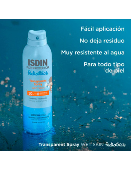 Fotoprotector Transparent Spray WET SKIN Pediatrics SPF50