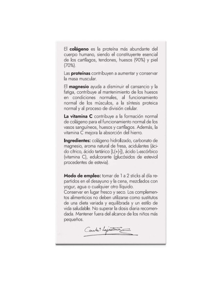 Amlsport Colágeno Magnesio Vitamina C Sabor Fresa
