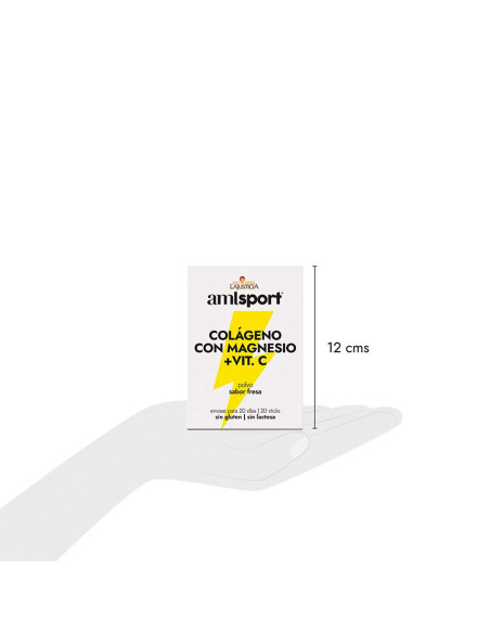 Amlsport Colágeno Magnesio Vitamina C Sabor Fresa
