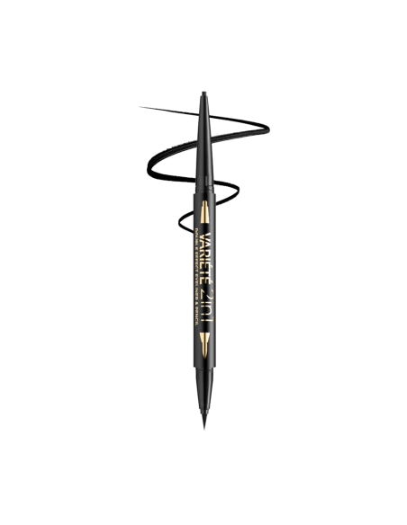 Eyeliner 2 En 1 Ultra Black Variete Double Effect