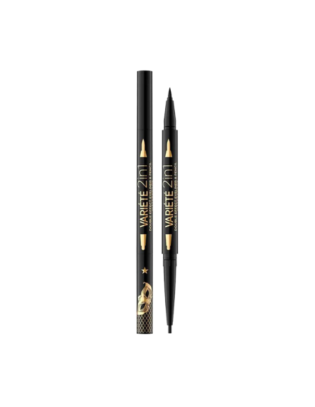 Eyeliner 2 En 1 Ultra Black Variete Double Effect