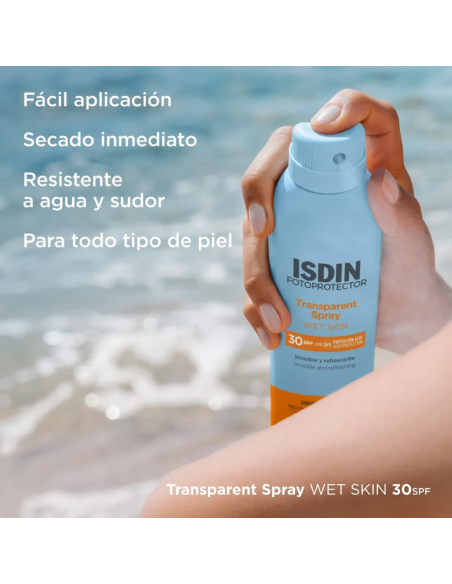 Fotoprotector Transparent Spray Wet Skin SPF 30
